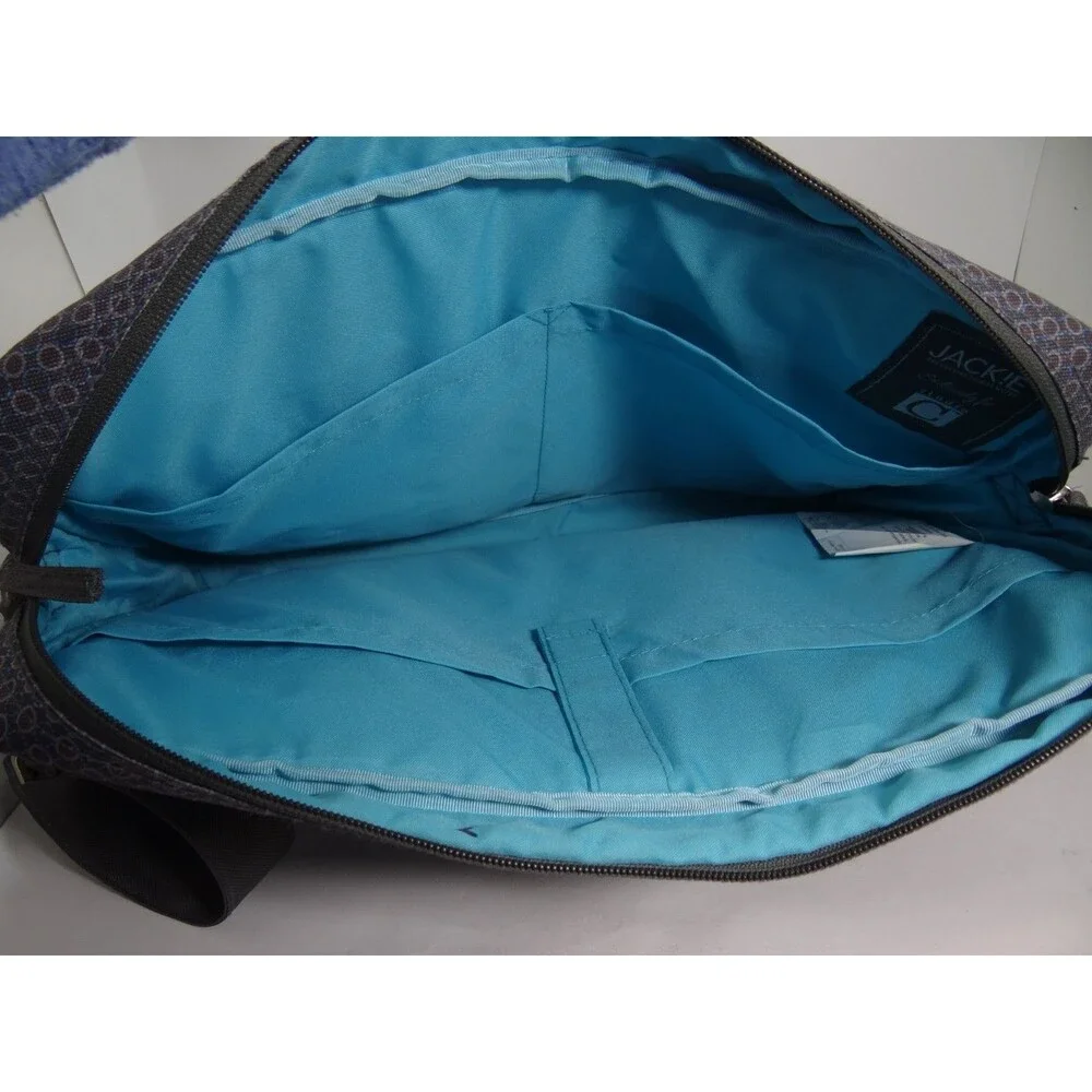 Grey Blue 15.4” Laptop Case Bag Jackie Studio C